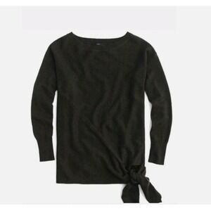 J.Crew Women's Size XS Black Tie Waist‎ Wool Blend Sweater
